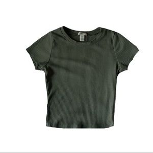 Marshall’s forest green crop top!